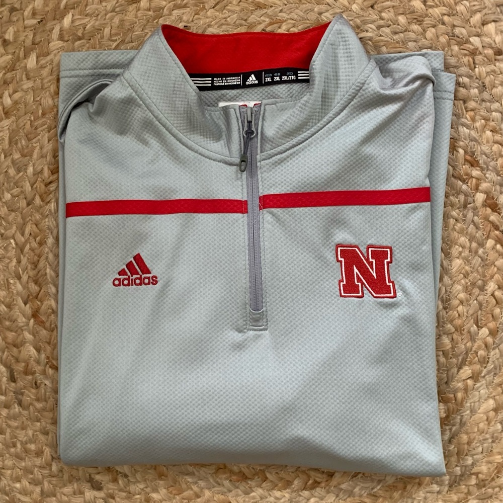 Nebraska Adidas Quarter Zip